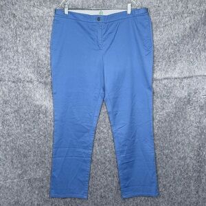 NWT Brooks Brothers Women's Blue Cotton Blend Pants Style# 95778026-‎ Sz 14